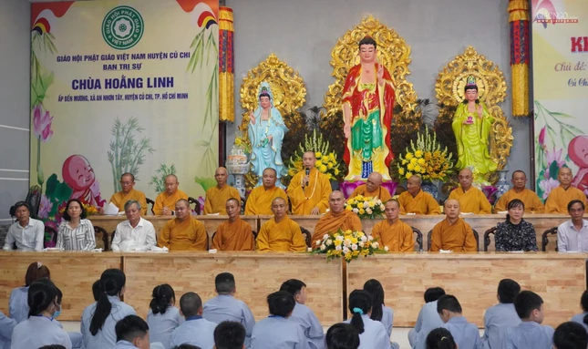 Thượng tọa Thích Quang Thạnh phát biểu chứng minh