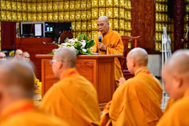 Thượng tọa Thích Quảng Chơn, Trưởng ban Nghi lễ GHPGVN TP.HCM trùng tuyên giới luật