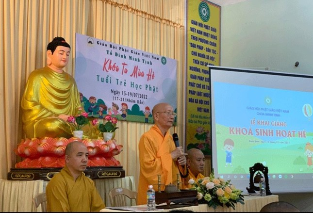 Hòa thượng viện chủ tổ đình Minh Tịnh ban lời đạo từ