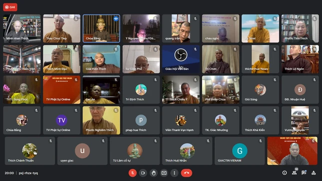 Hội nghị diễn ra trực tuyến