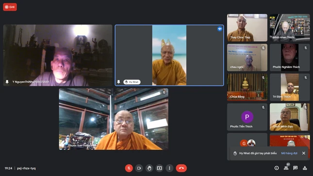Chư tôn đức Ban Hoằng pháp Trung ương đóng góp ý kiến cho các Phật sự sắp tới