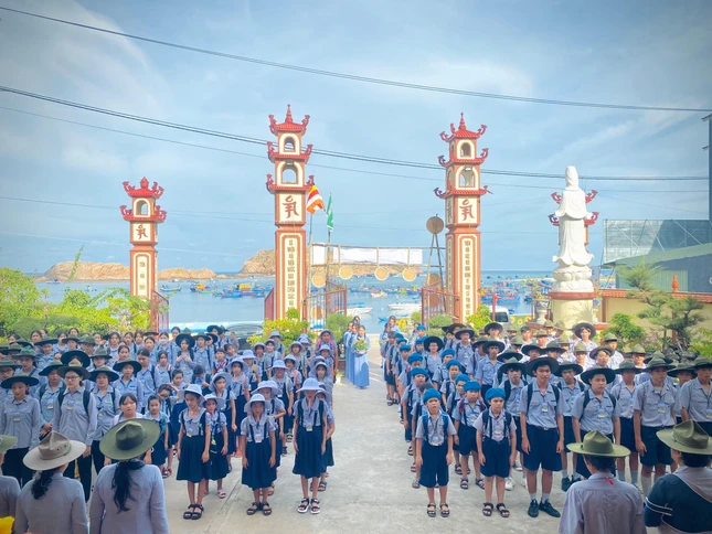 Gần 200 trại sinh Gia đình Phật tử TP.Quy Nhơn tham dự huấn luyện