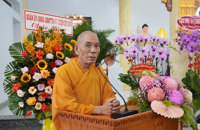 Thượng tọa Thích Giác Trí phát biểu chỉ đạo tại lễ tạ pháp của chư Ni Thượng tọa Thích Giác Trí phát biểu chỉ đạo tại lễ tạ pháp của chư Ni