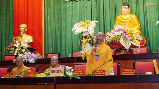 Thượng tọa Thích Quảng Tuấn đúc kết phiên trù bị