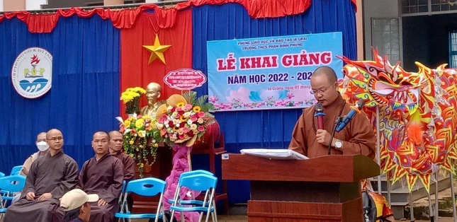 Đại đức Thích Thường Tịnh phát biểu