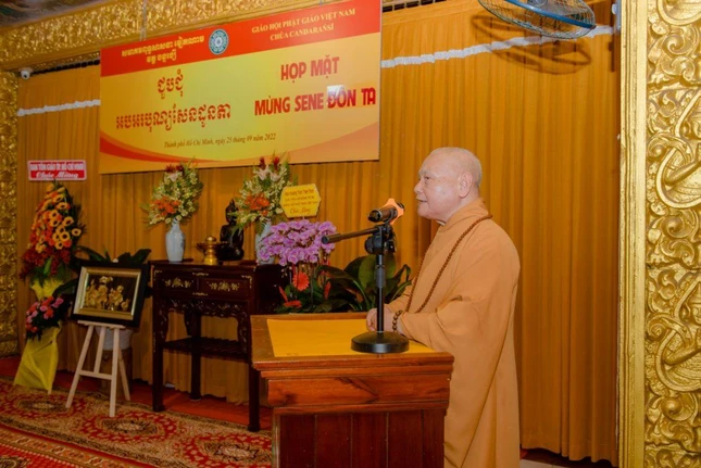 Hòa thượng Thích Thiện Nhơn phát biểu