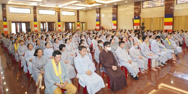 Sau thời gian tạm dừng do dịch bệnh đến nay khóa tu Ngày an lạc được mở lại tại Việt Nam Quốc Tự