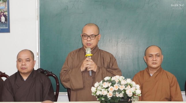 Đại đức Thích Thiện Châu phát biểu