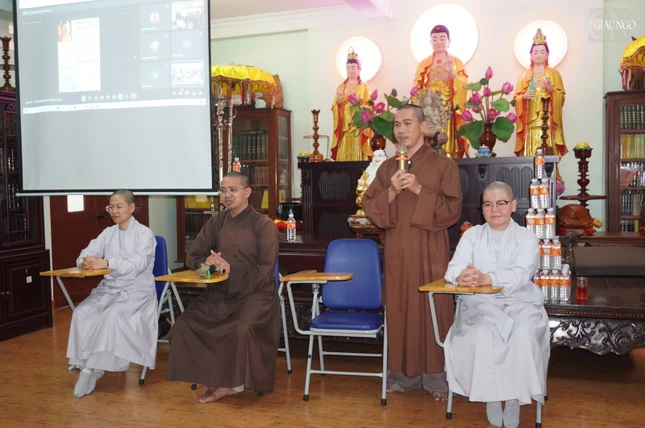 Đại đức Thích Không Tú phát biểu