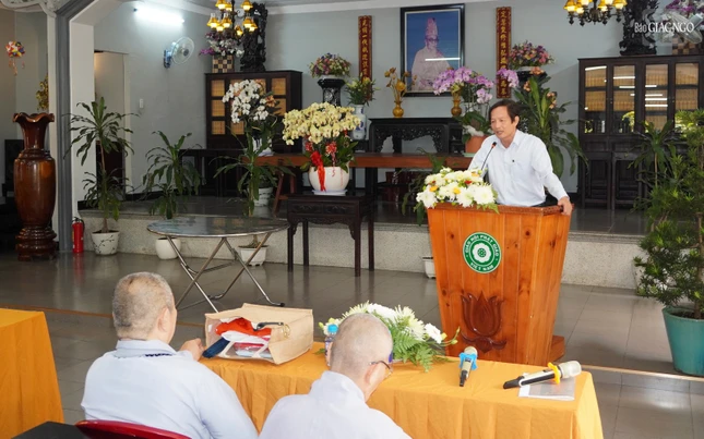 Ông Ngô Toại Chương, Phó Phòng Tài nguyên và Môi trường Q.Gò Vấp thông tin về cấp giấy chứng nhận đất tôn giáo