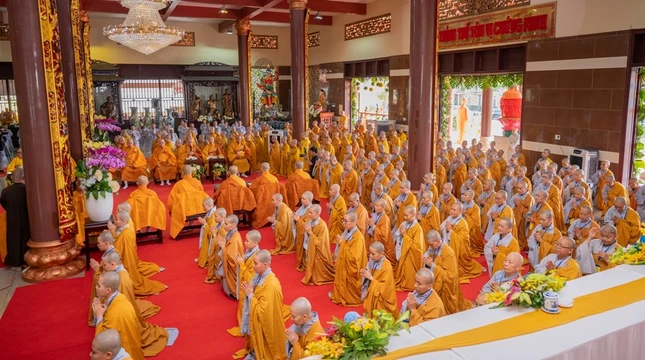 Đại giới đàn Đắc Pháp do Ban Trị sự GHPGVN tỉnh Vĩnh Long tổ chức diễn ra từ ngày 31-3 đến ngày 2-4-2023