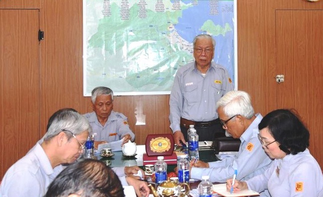 Huynh trưởng cấp Dũng Tâm Giới - Phan Ngọc Thảo, Trưởng Phân ban Gia đình Phật tử T.Ư phát biểu