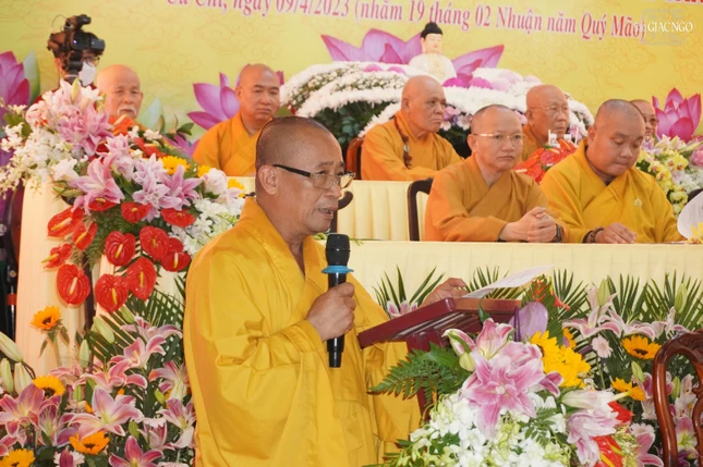 Thượng tọa Thích An Thường phát biểu khai mạc Thượng tọa Thích An Thường phát biểu khai mạc