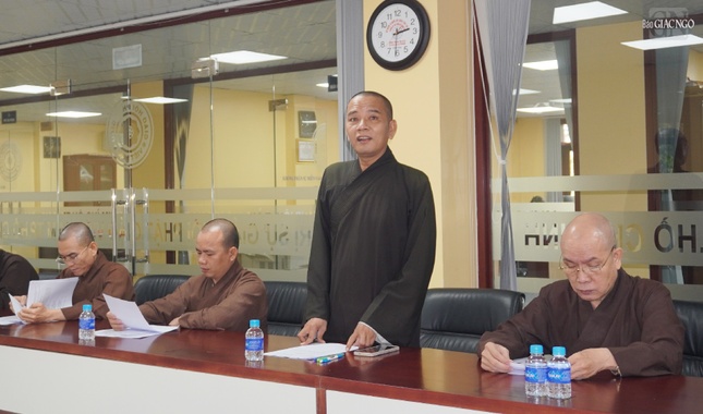 Thượng tọa Thích Minh Nhựt, Phó Trưởng ban kiêm Thư ký Ban Hoằng pháp thông qua kế hoạch Thượng tọa Thích Minh Nhựt, Phó Trưởng ban kiêm Thư ký Ban Hoằng pháp thông qua kế hoạch