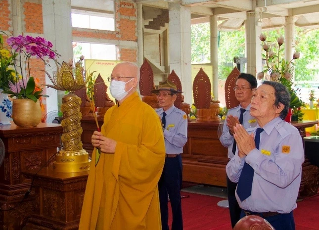 Hòa thượng Thích Chơn Không, Trưởng ban Hướng dẫn Phật tử TP.HCM tưởng niệm