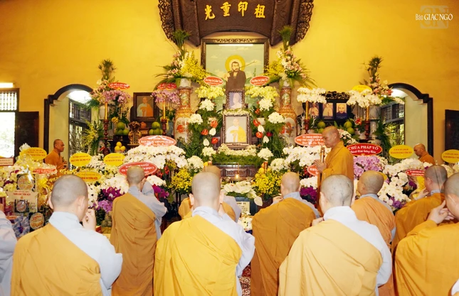 Lễ tưởng niệm Ni trưởng Thích nữ Như Hoa tại chùa Vĩnh Phước, Q.12, TP.HCM