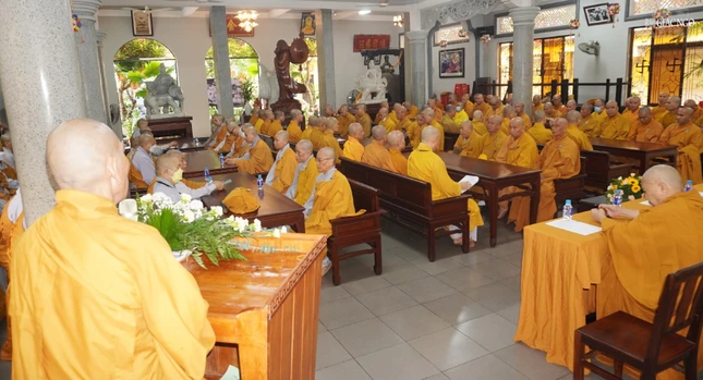 Sau lễ khai giảng là lễ đối thú An cư kiết hạ Phật lịch 2567