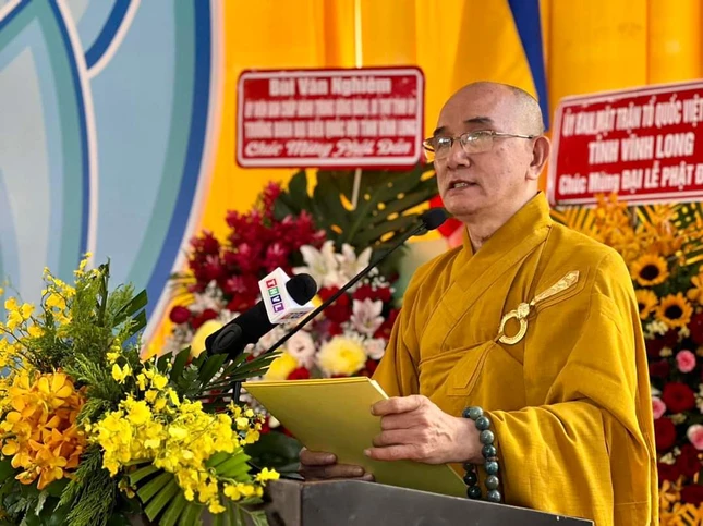 Thượng tọa Thích Lệ Lạc cung tuyên Diễn văn Phật đản Phật lịch 2567