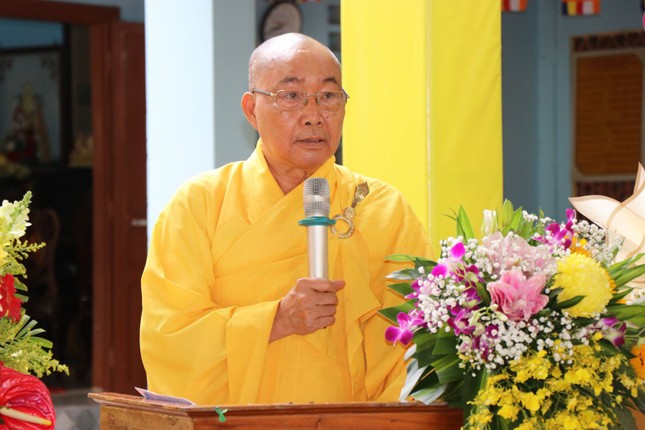 Hòa thượng Thích Minh Nhật phát biểu khai mạc