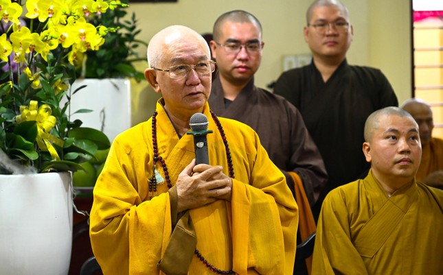 Hòa thượng Thích Tịnh Thành phát biểu