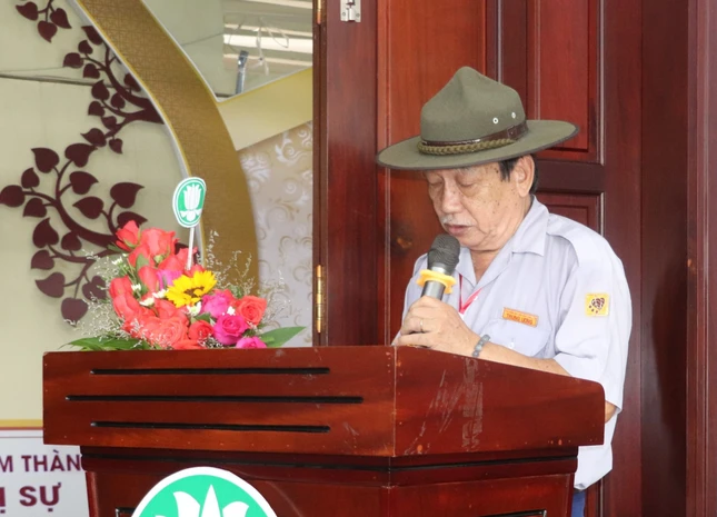 Huynh trưởng Thị Cư Nguyễn Thanh Minh phát biểu khai mạc Huynh trưởng Thị Cư Nguyễn Thanh Minh phát biểu khai mạc