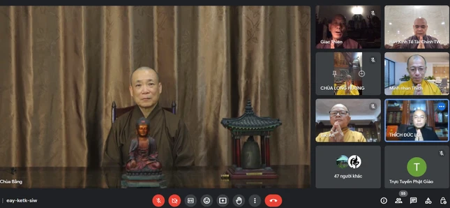 Hòa thượng Thích Bảo Nghiêm, Phó Chủ tịch Hội đồng Trị sự, Trưởng ban Hoằng pháp T.Ư cùng chư tôn đức tham dự