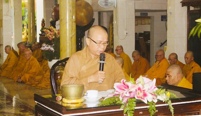 Thượng toạ Thích Quảng Thiện, Ủy viên Thường trực đặc trách Pháp chế GHPGVN Q.12 trùng tuyên giới luật Thượng toạ Thích Quảng Thiện, Ủy viên Thường trực đặc trách Pháp chế GHPGVN Q.12 trùng tuyên giới luật