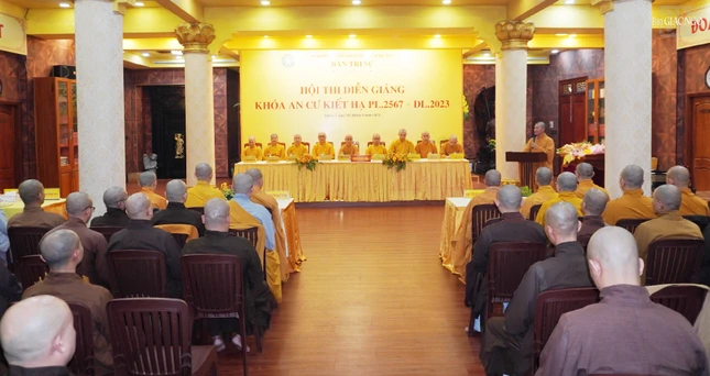 Hội thi diễn giảng cấp do Ban Trị sự GHPGVN Q.3 tổ chức diễn ra tại chùa Minh Đạo