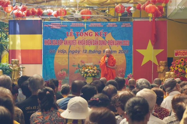 Hòa thượng Thích Thiện Chiếu phát biểu khai mạc