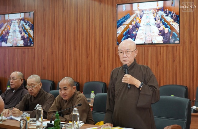 Hòa thượng Thích Tịnh Thành, Phó ban Pháp chế T.Ư kiêm Trưởng Phân ban tổ chức sự kiện, bồi dưỡng nghiệp vụ chuyên môn đóng góp ý kiến về khâu tổ chức