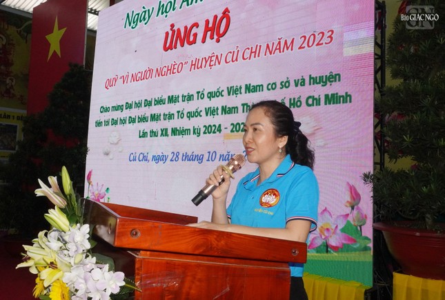 Bà Phan Thị Kiều Tiên phát biểu khai mạc Bà Phan Thị Kiều Tiên phát biểu khai mạc