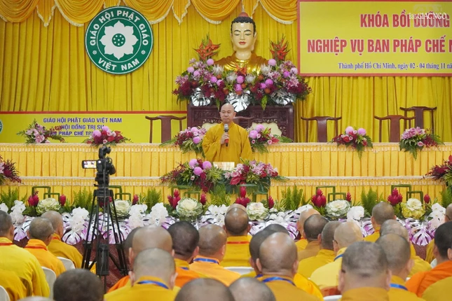 Thượng tọa Thích Đức Thiện triển khai Hiến chương GHPGVN sửa đổi lần thứ VII