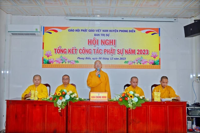 Thượng tọa Thích Bình Tâm phát biểu chỉ đạo