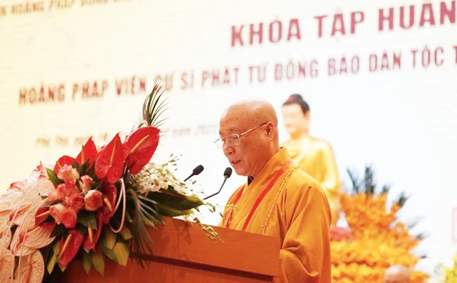 Hòa thượng Thích Bảo Nghiêm phát biểu khai mạc