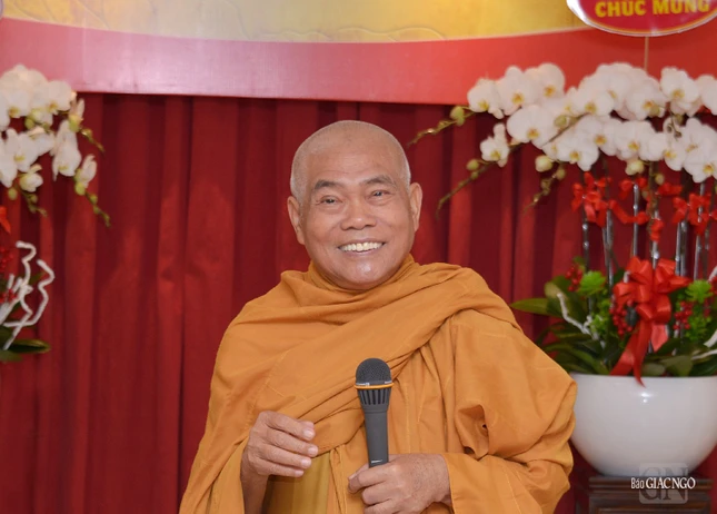 Hòa thượng Thích Giác Toàn phát biểu tại lễ kỷ niệm