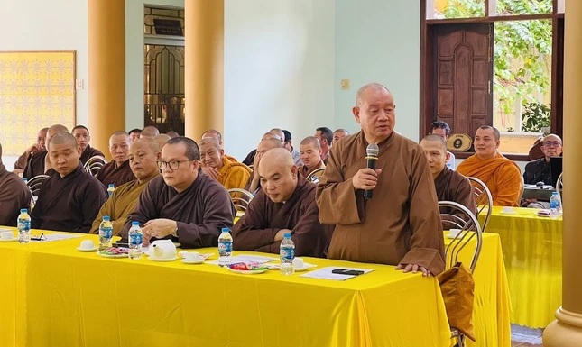 Nhiều ý kiến được chư tôn đức đóng góp để hoạt động Phật sự năm 2024 Nhiều ý kiến được chư tôn đức đóng góp để hoạt động Phật sự năm 2024