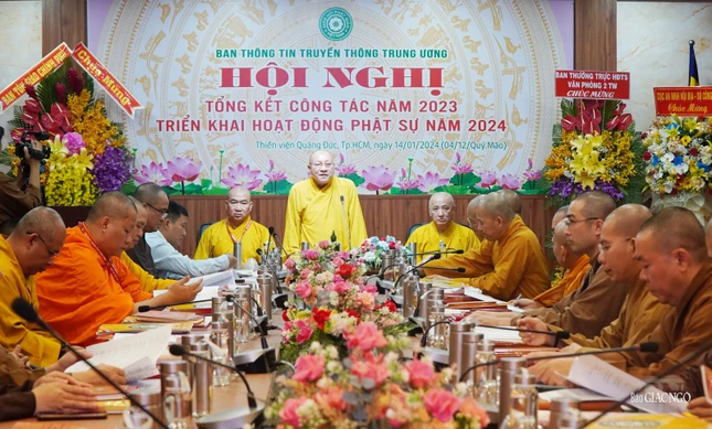 Hòa thượng Thích Gia Quang phát biểu khai mạc