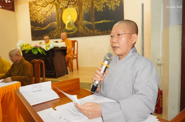 Ni sư Thích nữ Huệ Khánh trình bày kế hoạch An cư kiết hạ Phật lịch 2568 Ni sư Thích nữ Huệ Khánh trình bày kế hoạch An cư kiết hạ Phật lịch 2568