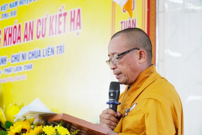 Thượng tọa Thích An Thường phát biểu khai mạc