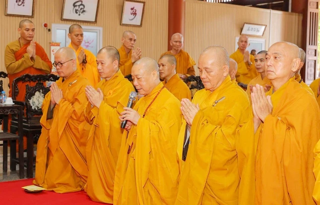 Hòa thượng Thích Bảo Nghiêm tác bạch - Ảnh: Tích Trí