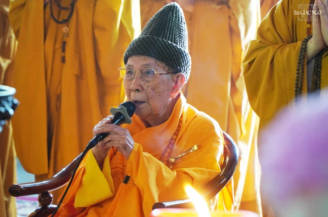 Trưởng lão Hòa thượng Thích Đức Nghiệp tưởng niệm Tổng Bí thư Nguyễn Phú Trọng