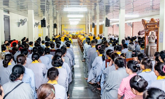 Phật tử về trường hạ chùa Đại Bi - Ảnh: Ban TT-TT Phật giáo tỉnh Thanh Hóa