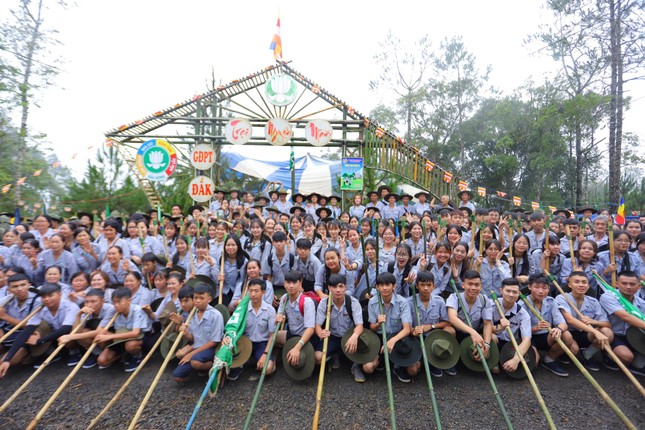 Gia đình Phật tử tỉnh Đắk Lắk mang tên Nguyên Mãn - Ảnh: TT trại Lục Hòa III