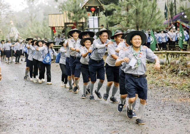 Niềm vui đi trại - Ảnh: TT trại Lục Hòa III