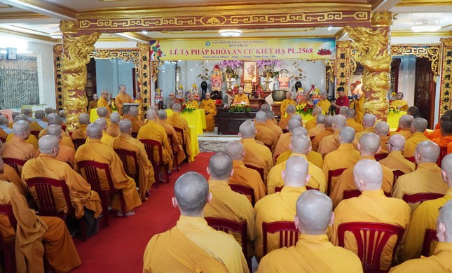 Trang nghiêm lễ tạ pháp an cư tại chùa Hưng Phước