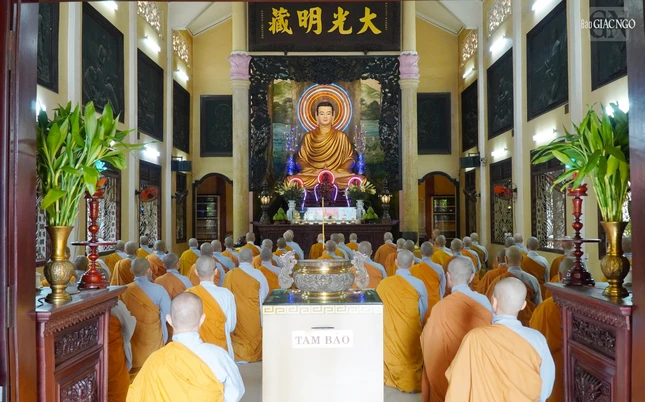 Khóa lễ tác pháp Tự tứ tại chùa Vĩnh Phước