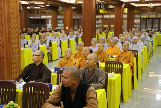 Hội nghị tổng kết công tác Phật sự năm 2024 diễn ra tại chùa Sắc tứ Khải Đoan, TP.Buôn Ma Thuột