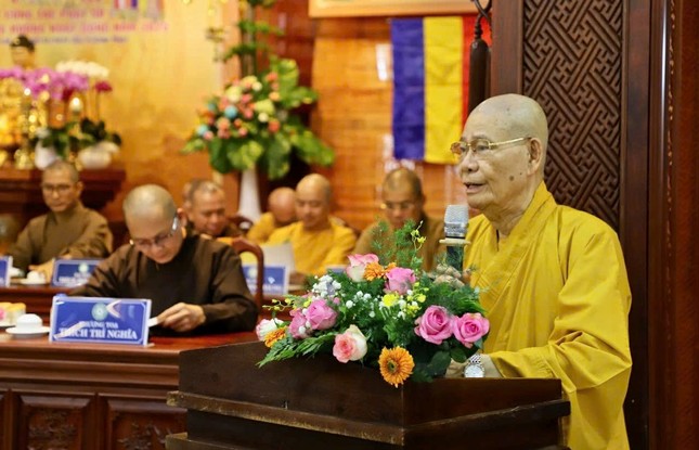 Hòa thượng Thích Châu Quang phát biểu khai mạc