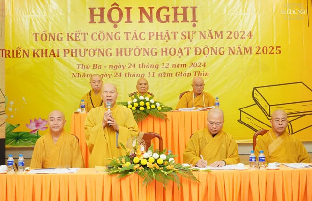 Thượng tọa Thích Trí Thường phát biểu khai mạc