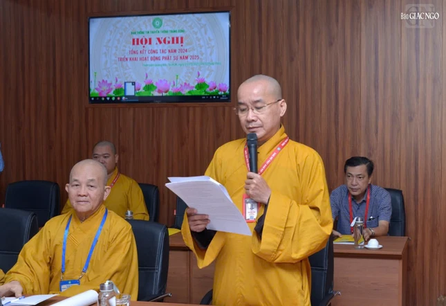 Thượng tọa Thích Đạo Phước trình phương hướng hoạt động năm 2025 Thượng tọa Thích Đạo Phước trình phương hướng hoạt động năm 2025